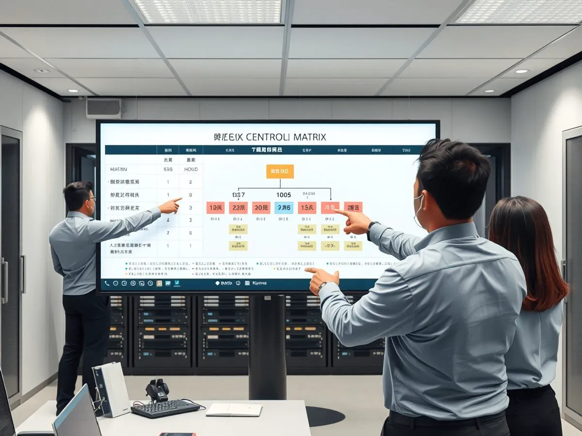 权限分级管理方案展示，角色与权限体系示意图
